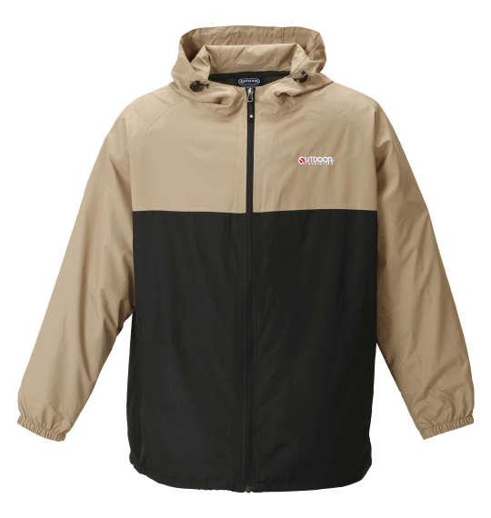 大きいサイズ メンズ OUTDOOR PRODUCTS 240Tデュスポ 裏メッシュ ウインドブレーカー ベージュ 1253-1310-1 2L 3L 4L 5L 6L 7L 8L