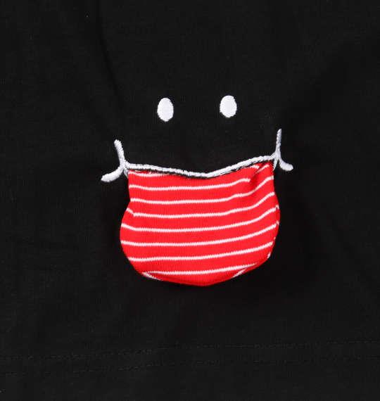 大きいサイズ メンズ UP!SMILE クレイジー切替 長袖 Tシャツ ブラック 1278-1625-2 3L 4L 5L 6L