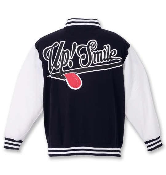 大きいサイズ メンズ UP!SMILE カット スタジャン ネイビー 1278-1626-1 3L 4L 5L 6L