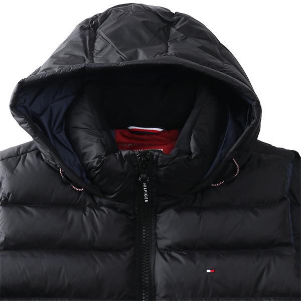 大きいサイズ メンズ TOMMY HILFIGER トミーヒルフィガー 中綿 ベスト アウター ジャケット フード付き HOODY PUFFER VEST USA直輸入 150an614