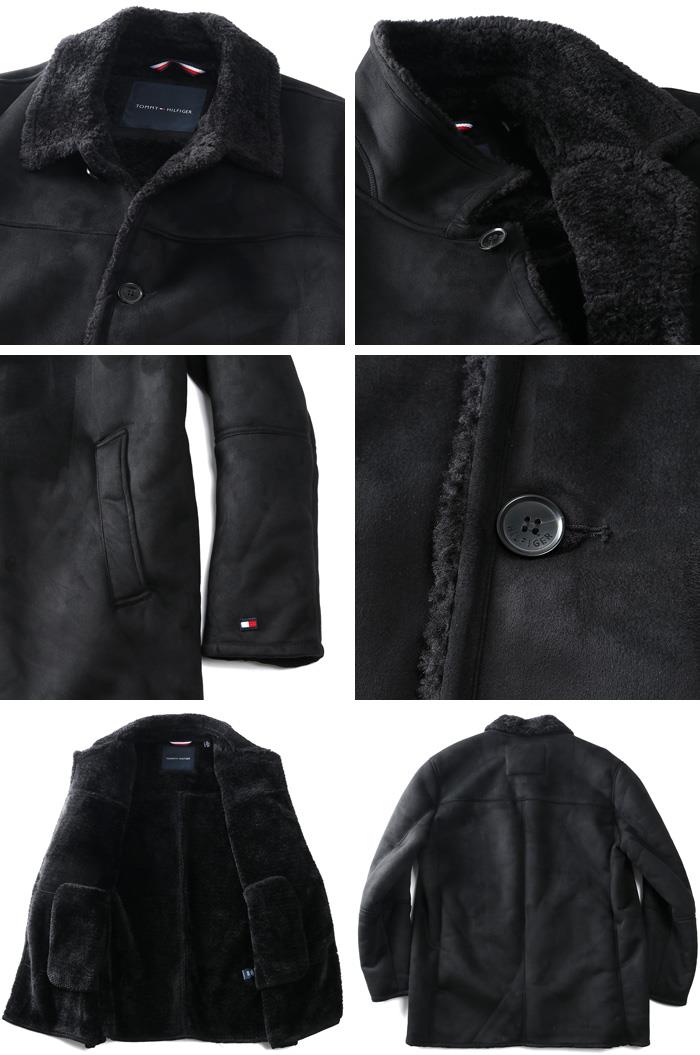 大きいサイズ メンズ TOMMY HILFIGER トミーヒルフィガー ムートン風 コート CLASSIC FAUX SHEARLING WALKING COAT USA直輸入 159as356