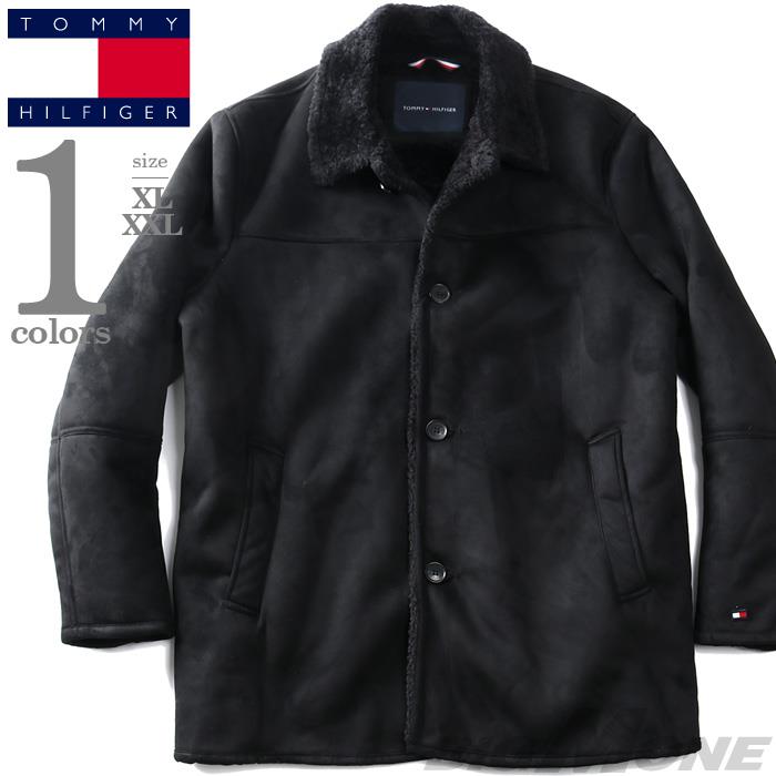 大きいサイズ メンズ TOMMY HILFIGER トミーヒルフィガー ムートン風 コート CLASSIC FAUX SHEARLING WALKING COAT USA直輸入 159as356