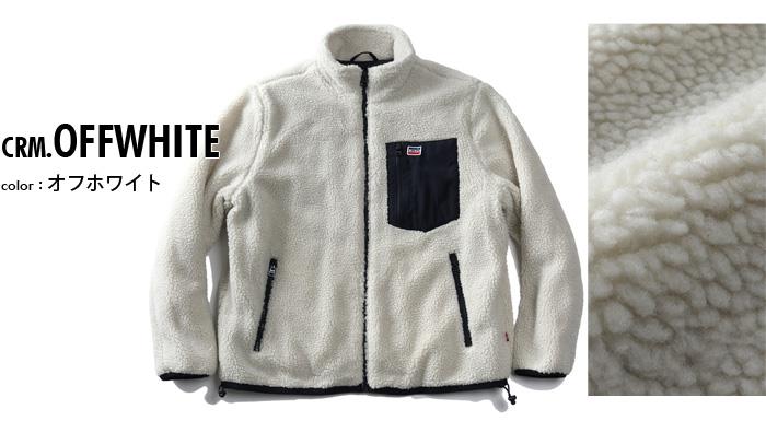 大きいサイズ メンズ LEVI'S リーバイス ボア フリース ジャケット CONTRAST POCKET HIGH PILE FLEECE JACKET USA直輸入 lm1rs955