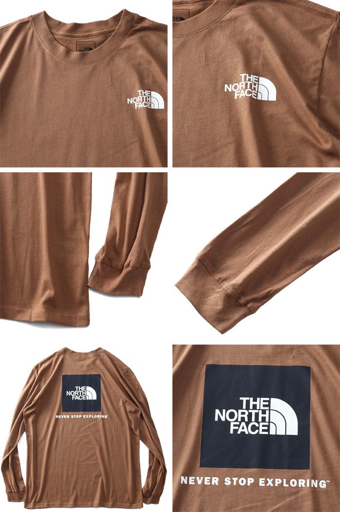 大きいサイズ メンズ THE NORTH FACE ノースフェイス ロンT 長袖 Tシャツ バックプリント BOX NSE TEE USA直輸入 nf0a4762