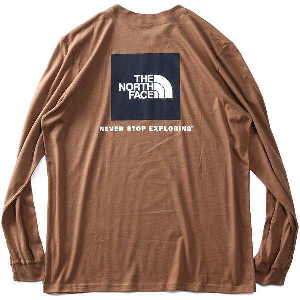 大きいサイズ メンズ THE NORTH FACE ノースフェイス ロンT 長袖 Tシャツ バックプリント BOX NSE TEE USA直輸入 nf0a4762