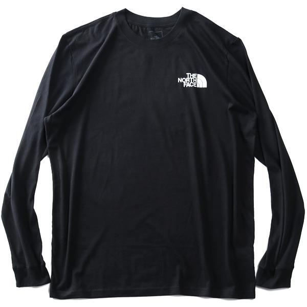 大きいサイズ メンズ THE NORTH FACE ノースフェイス ロンT 長袖 Tシャツ バックプリント BOX NSE TEE USA直輸入 nf0a4762