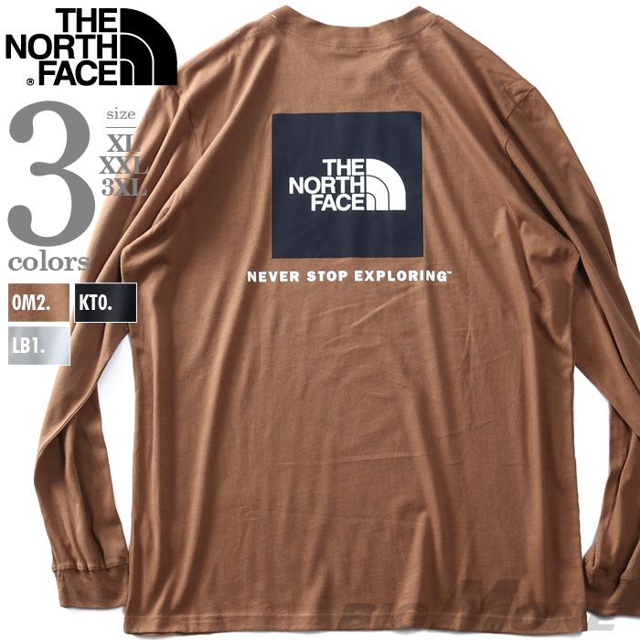 大きいサイズ メンズ THE NORTH FACE ノースフェイス ロンT 長袖 Tシャツ バックプリント BOX NSE TEE USA直輸入 nf0a4762