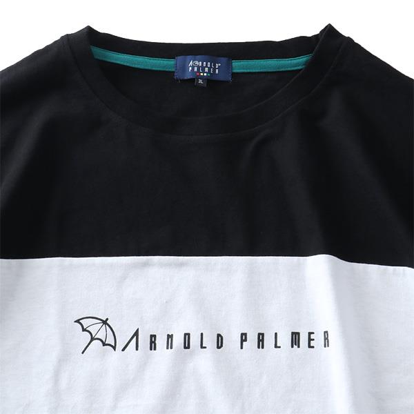 大きいサイズ メンズ ARNOLD PALMER アーノルドパーマー 切り替え 長袖 Tシャツ 抗菌防臭 1772908z