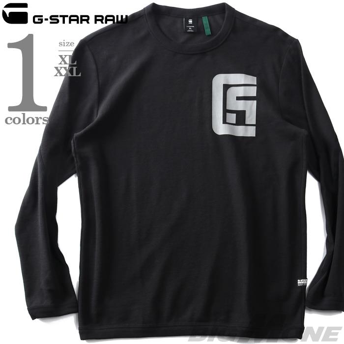 大きいサイズ メンズ G-STAR RAW ジースターロウ プリント 長袖 Tシャツ TWEETER CHEST GRAPHIC d20376-c814