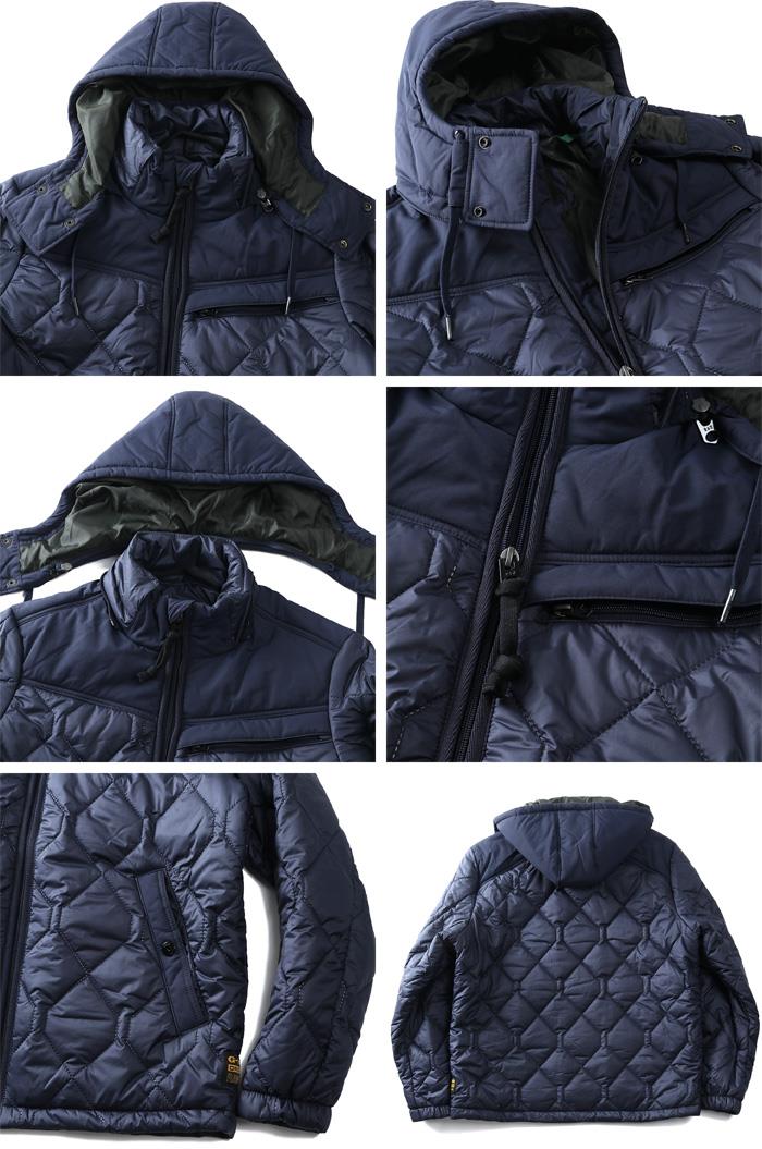 大きいサイズ メンズ G-STAR RAW ジースターロウ 中綿 フーデッド ブルゾン ジャケット ATTACC HEATSEAL QUILTED HOODED JACKET d17564-c470