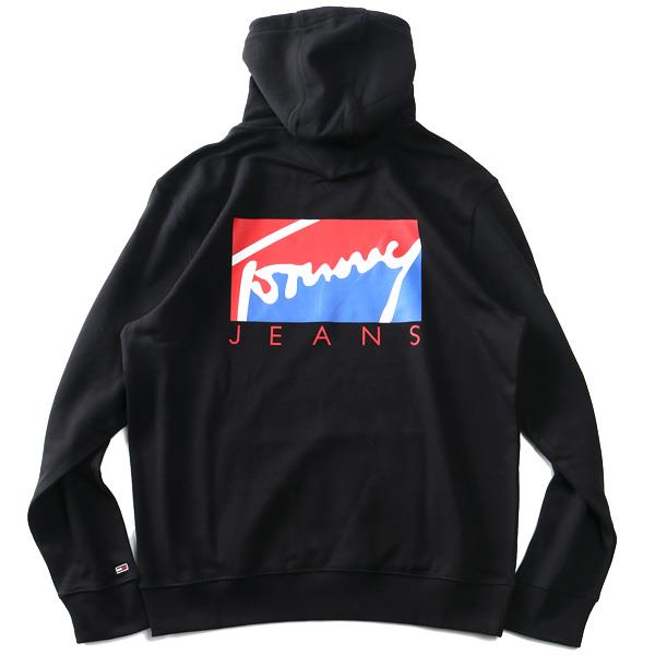 大きいサイズ メンズ TOMMY JEANS トミージーンズ プリント プルオーバー パーカー ESSENTIAL BACK PRINT HOODIE USA直輸入 dm0dm11799