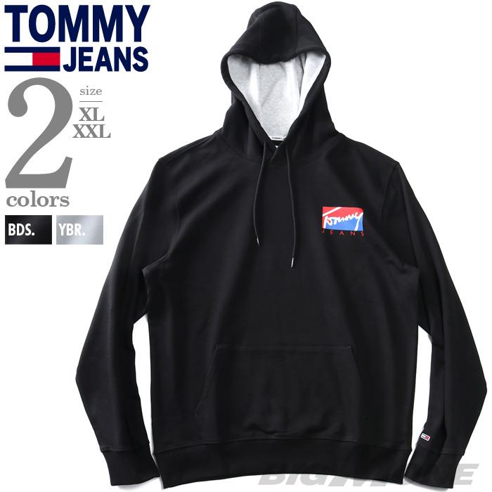 大きいサイズ メンズ TOMMY JEANS トミージーンズ プリント プルオーバー パーカー ESSENTIAL BACK PRINT HOODIE USA直輸入 dm0dm11799