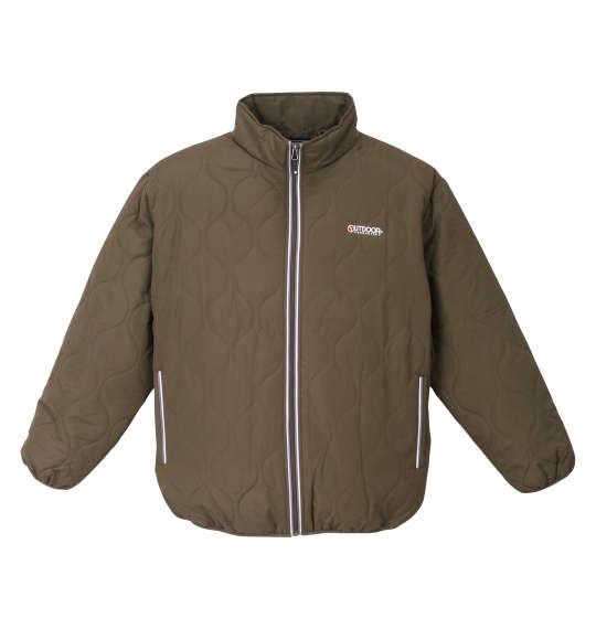 大きいサイズ メンズ OUTDOOR PRODUCTS 240Tフルダルタフタ 中綿 キルト ジャケット カーキ 1253-1313-1 2L 3L 4L 5L 6L 7L 8L