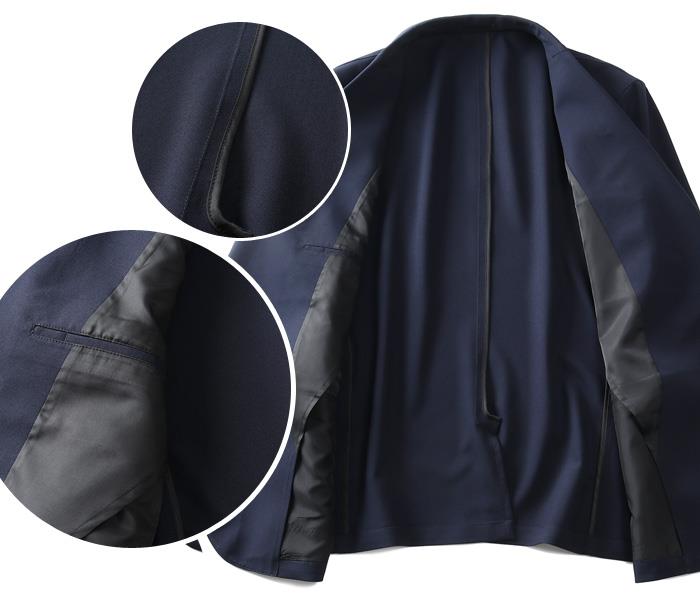 【sh0519】【lifestyle】【SPR2022】大きいサイズ メンズ Richard & Neil アクティブ 2ツ釦 イージー スーツ カジュアルスーツ アスレジャースーツ z121-077b