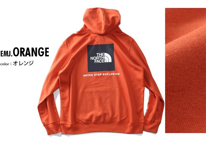 大きいサイズ メンズ THE NORTH FACE ノースフェイス プリント プルオーバー パーカー BOX NSE PULLOVER HOODIE USA直輸入 nf0a4761-emj