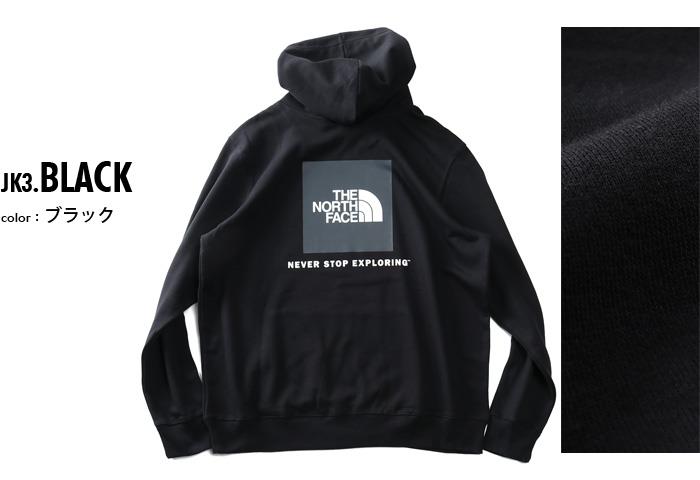 大きいサイズ メンズ THE NORTH FACE ノースフェイス プリント プルオーバー パーカー BOX NSE PULLOVER HOODIE USA直輸入 nf0a4761-jk3