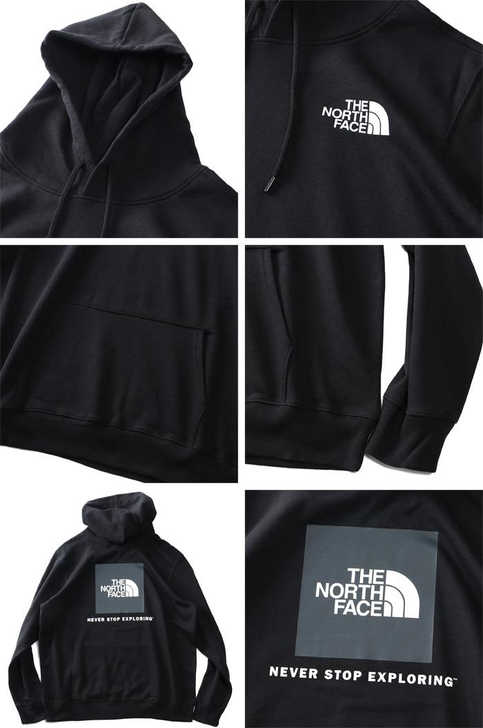 大きいサイズ メンズ THE NORTH FACE ノースフェイス プリント プルオーバー パーカー BOX NSE PULLOVER HOODIE USA直輸入 nf0a4761-jk3