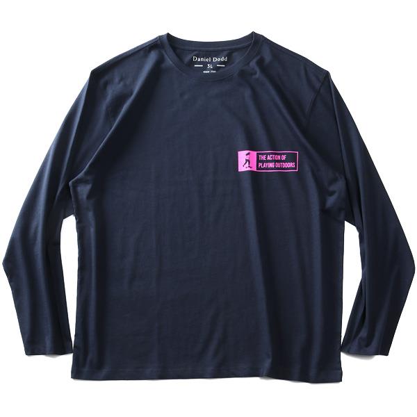 【poki】大きいサイズ メンズ DANIEL DODD プリント ロング Tシャツ THE ACTION OF azt-220106