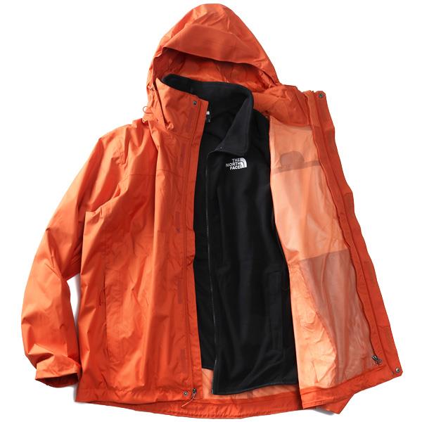 大きいサイズ メンズ THE NORTH FACE ノースフェイス 3WAY フーデッド ブルゾン マウンテンパーカー EVOLVE II TRICLIMATER JACKET USA直輸入 nf00cg55