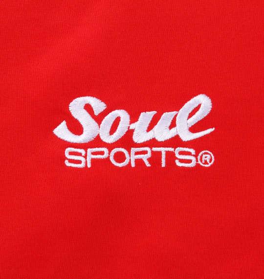 大きいサイズ メンズ SOUL SPORTS × 新日本プロレス 長袖 ジャージ セット レッド × ブラック 1276-2160-1 3L 4L 5L 6L