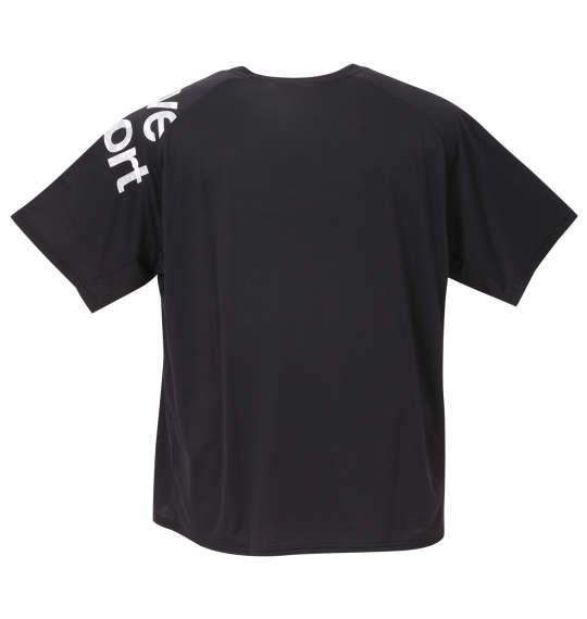 大きいサイズ メンズ DESCENTE ドライトランスファー 半袖 Tシャツ ブラック 1278-2150-2 2L 3L 4L 5L 6L