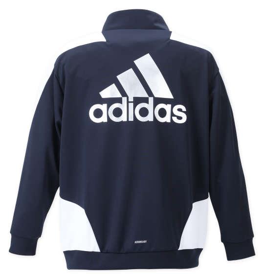 大きいサイズ メンズ adidas ウォームアップ ジャケット レジェンドインク 1276-2150-1 3XO 4XO 5XO 6XO 7XO 8XO