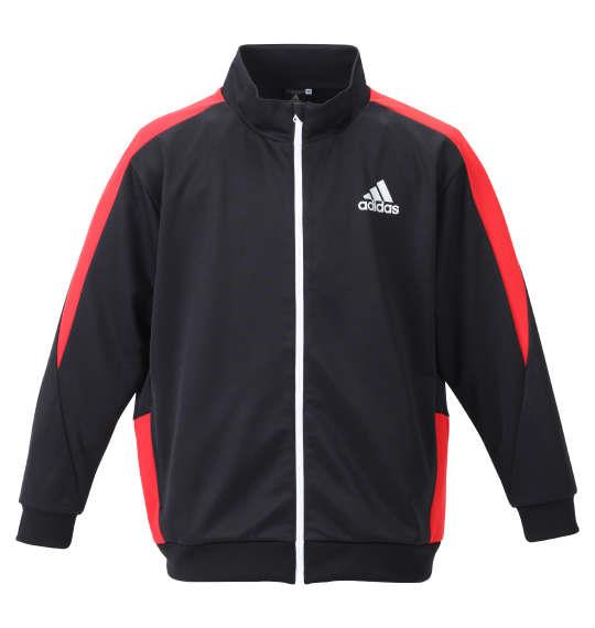 大きいサイズ メンズ adidas ウォームアップ ジャケット ブラック 1276-2150-2 3XO 4XO 5XO 6XO 7XO 8XO