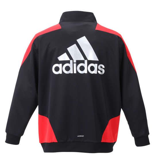 大きいサイズ メンズ adidas ウォームアップ ジャケット ブラック 1276-2150-2 3XO 4XO 5XO 6XO 7XO 8XO