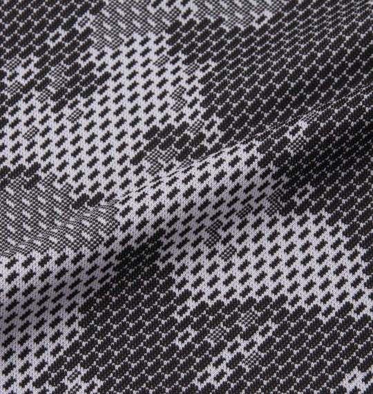 大きいサイズ メンズ DESCENTE ジャガード グラフィック  半袖 Tシャツ ブラック × ホワイト 1278-2261-2 2L 3L 4L 5L 6L