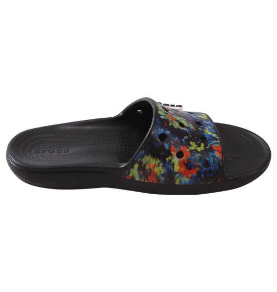 大きいサイズ メンズ crocs サンダル CLASSIC CROCS TIEDYE GRPHC SLD マルチ × ブラック 1240-2273-2 M12 M13