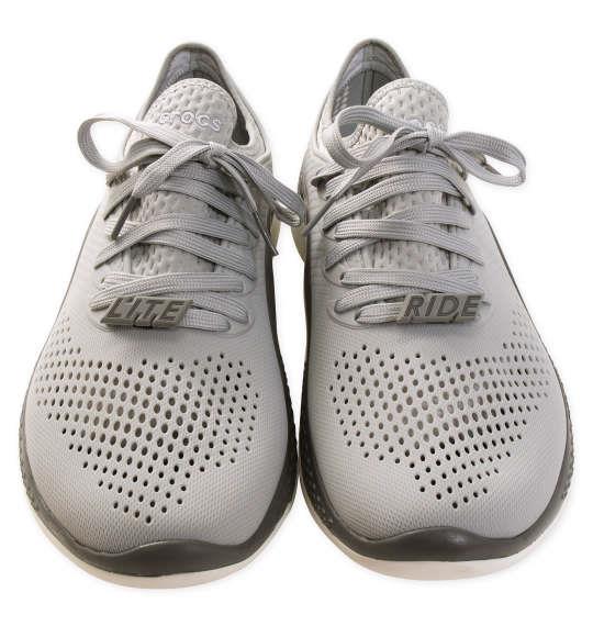 大きいサイズ メンズ crocs スニーカー LITERIDE 360 PACER M ライトグレー × スレートグレー 1240-2274-1 M12 M13