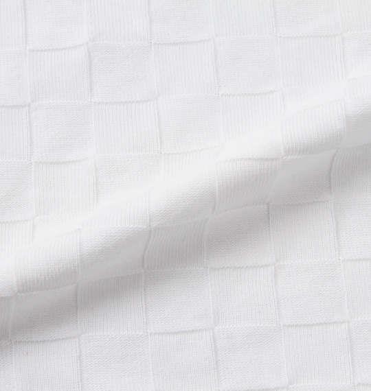 【ゴルフ】大きいサイズ メンズ GLADIATE 刺繍 ブロック ジャガード 半袖 ポロシャツ ホワイト 1258-2261-1 3L 4L 5L 6L