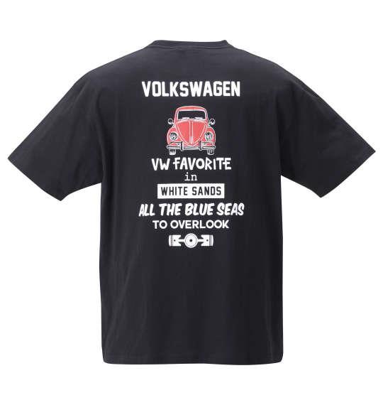 大きいサイズ メンズ VOLKSWAGEN 半袖 Tシャツ ブラック 1268-2211-2 3L 4L 5L 6L 8L