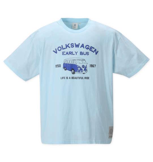 大きいサイズ メンズ VOLKSWAGEN 半袖 Tシャツ サックスブルー 1268-2212-2 3L 4L 5L 6L 8L