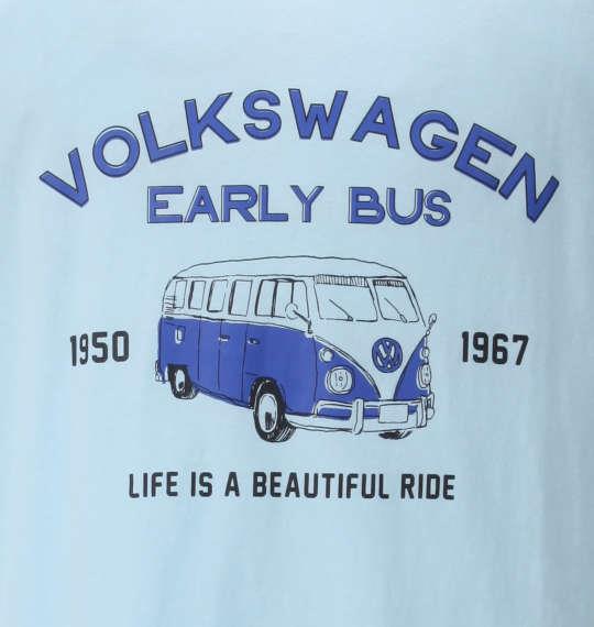 大きいサイズ メンズ VOLKSWAGEN 半袖 Tシャツ サックスブルー 1268-2212-2 3L 4L 5L 6L 8L