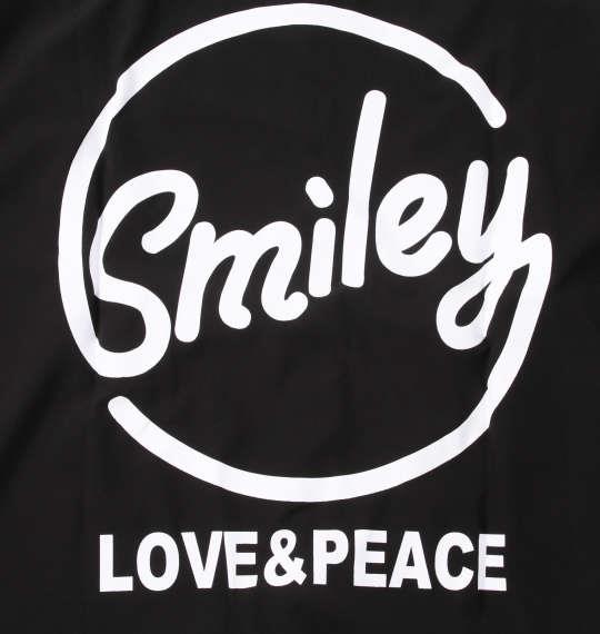 大きいサイズ メンズ SMILEY FACE LOVEスマイル 半袖 シャツ ブラック 1277-2230-2 3L 4L 5L 6L