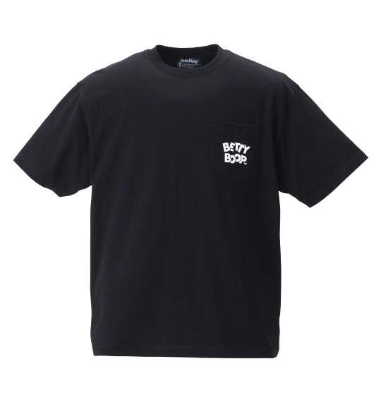 【キャラ】大きいサイズ メンズ BETTY BOOP ネオンカラープリント 半袖 Tシャツ ブラック × ネオンイエロー 1278-2510-1 3L 4L 5L 6L 8L