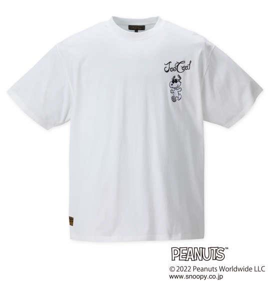 【キャラ】大きいサイズ メンズ FLAGSTAFF × PEANUTS スヌーピーコラボ 半袖 Tシャツ ホワイト 1278-2531-1 3L 4L 5L 6L