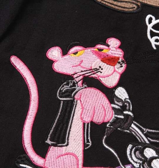 【キャラ】大きいサイズ メンズ PINK PANTHER × FLAGSTAFF ピンクパンサー 半袖 ポロシャツ ブラック 1278-2534-1 3L 4L 5L 6L 8L