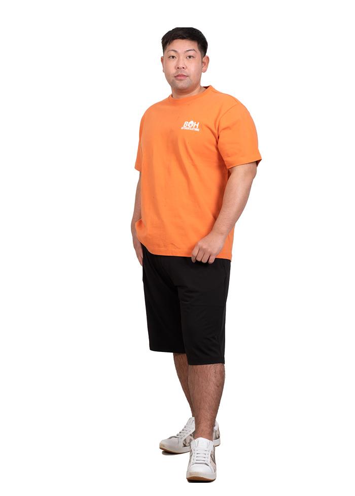 大きいサイズ メンズ BH ビィエイチ ヘヴィーウェイト ワンポイント 半袖 Tシャツ 10L対応 bh-t220212