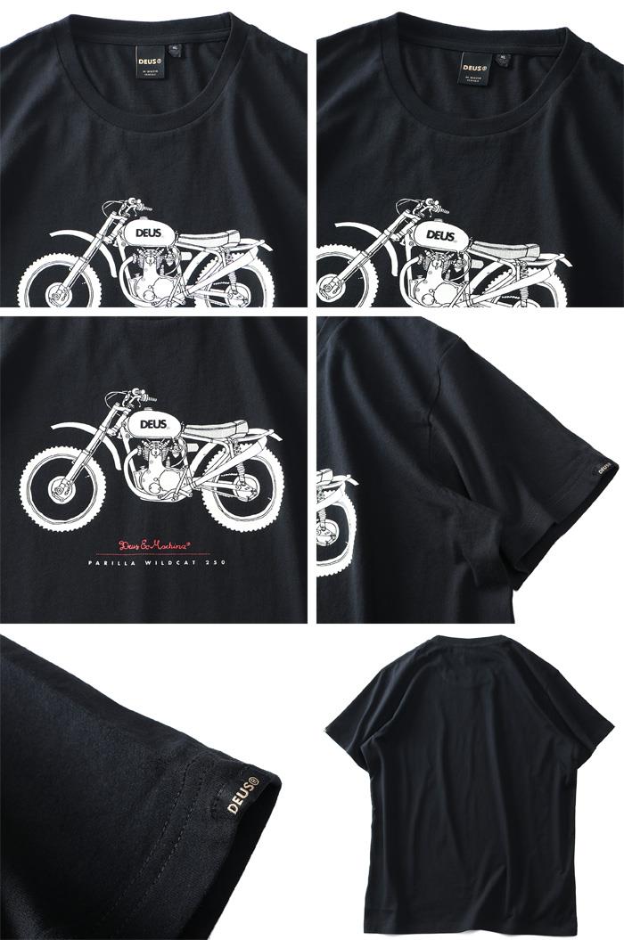 大きいサイズ メンズ DEUS EX MACHINA デウス エクス マキナ プリント 半袖 Tシャツ PARILLA WILDCAT TEE USA直輸入 dmp2011187