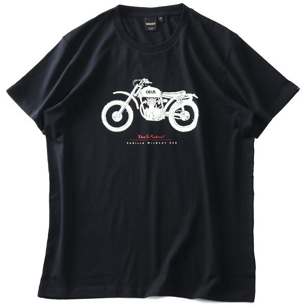 大きいサイズ メンズ DEUS EX MACHINA デウス エクス マキナ プリント 半袖 Tシャツ PARILLA WILDCAT TEE USA直輸入 dmp2011187