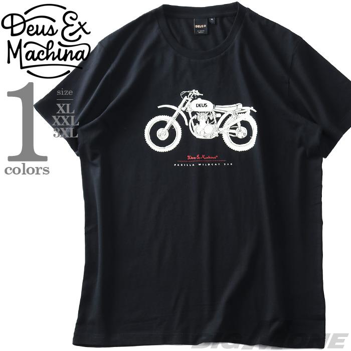 大きいサイズ メンズ DEUS EX MACHINA デウス エクス マキナ プリント 半袖 Tシャツ PARILLA WILDCAT TEE USA直輸入 dmp2011187