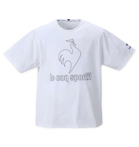 大きいサイズ メンズ LE COQ SPORTIF ヘランカ 半袖 Tシャツ ホワイト 1278-2230-1 2L 3L 4L 5L 6L