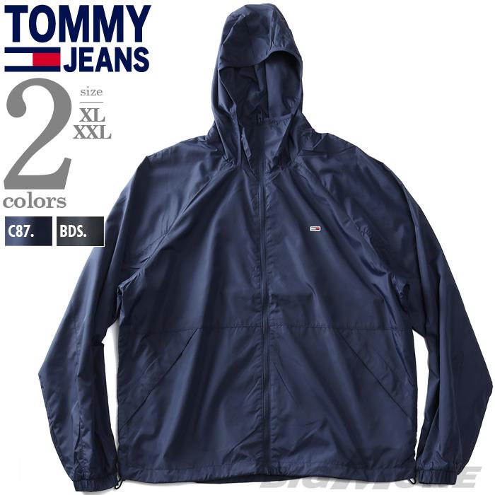 大きいサイズ メンズ TOMMY JEANS トミージーンズ パッカブル ナイロン ジャケット ウインドブレーカー PACKABLE  WINDBREAKER USA直輸入 dm0dm10961