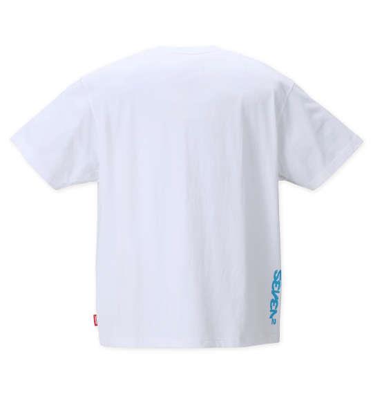 大きいサイズ メンズ SEVEN2 半袖 Tシャツ ホワイト 1268-2250-1 3L 4L 5L 6L 8L