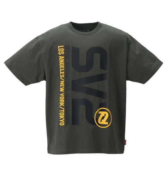 大きいサイズ メンズ SEVEN2 半袖 Tシャツ カーキ 1268-2251-1 3L 4L 5L 6L 8L