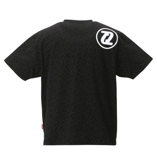 大きいサイズ メンズ SEVEN2 スキッパー 半袖 Tシャツ ブラック 1268-2253-2 3L 4L 5L 6L