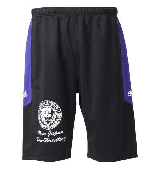 大きいサイズ メンズ SOUL SPORTS × 新日本プロレス ジャージ ハーフパンツ ブラック 1274-2255-2 3L 4L 5L 6L 8L