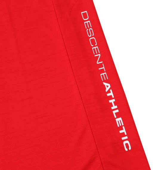 大きいサイズ メンズ DESCENTE サンスクリーン ヘザー 半袖 Tシャツ レッド杢 1278-2260-1 3L 4L 5L 6L